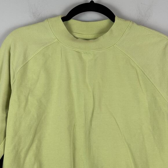 Lululemon Ready To Roll Sweatshirt M Bright Yellow Athletic Gym Workout Outdoor - Picture 4 of 9